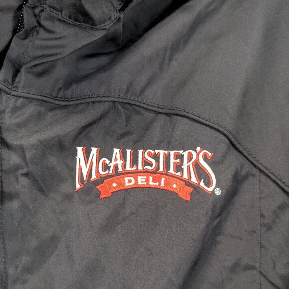 North End McAlister's Windbreaker Jacket Women's Small Long Sleeve Black Poly - Picture 4 of 13